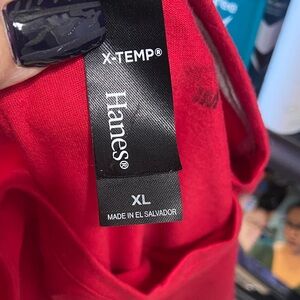 Hanes X-Temp Red Crewneck Tee